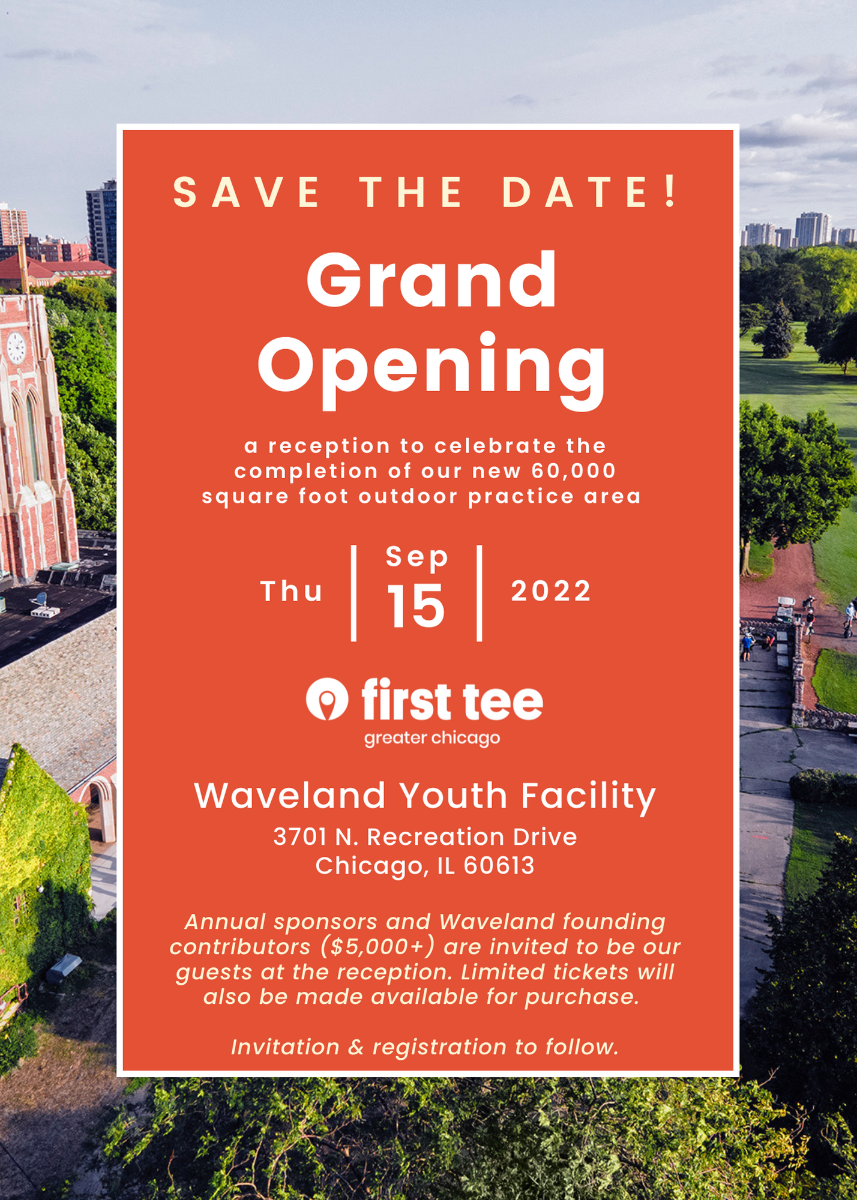 Waveland Grand Opening First Tee Greater Chicago